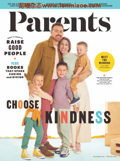 [美国版]Parents 欧美顶级育儿杂志 2021年11月刊